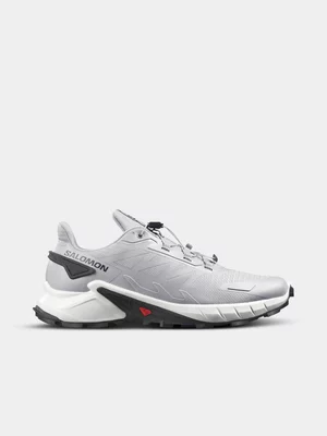 Salomon Mens Supercross 4 Alloy/White/Black Trail Running Shoes 