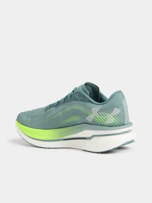 Under Armour Mens Velociti Pro Grey/Green Running Shoes 