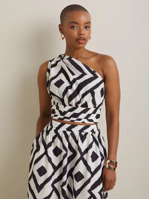 Women's Iconography Co-ord One Shoulder Crop Top