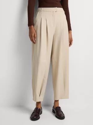 Suiting Pleated Barrel Leg Pants
