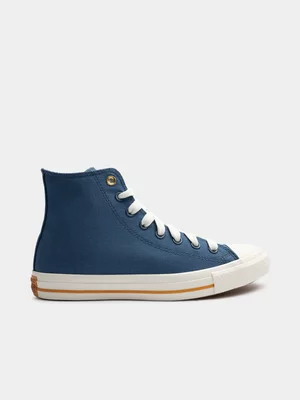 Mens Converse CTAS Crafted Colour Pop Hi Blue/White Sneaker