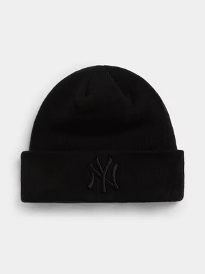 New Era Unisex Essential Cuff Black Beanie