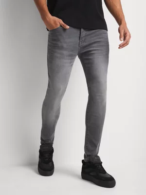 Relay Jeans Men's Sustainable Super Skinny Dark Grey Denim