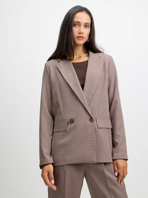 Jet Women’s Check Double Breasted Blazer