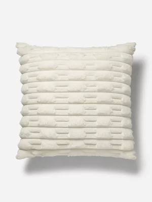 Faux Fur Scatter Cushion White 60x60cm