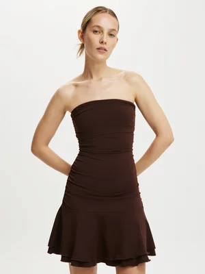 Women's Cotton On Brown Georgie Strappless Mini Dress