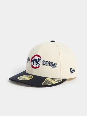 New Era Unisex Copps Logo 59Fifty Cream Cap