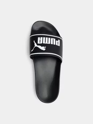 Mens Puma Poolcat ZADP Black/White Slides 
