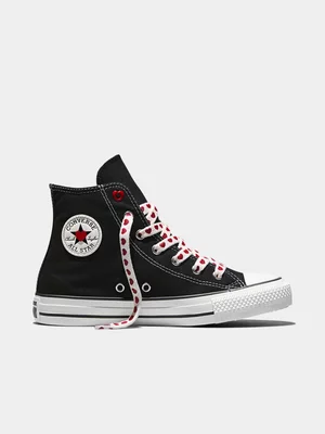Women's Converse CTAS Valentines Hi Black/White Sneaker