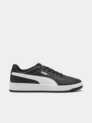 Mens Puma Court Classic Clean Black Sneaker