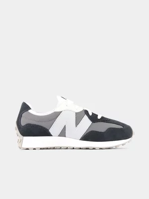New Balance Junior 327 Black/Grey Sneaker 