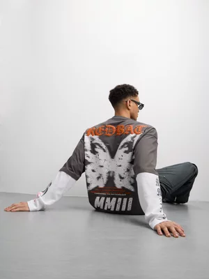 Redbat Men's Charcoal Graphic T-Shirt