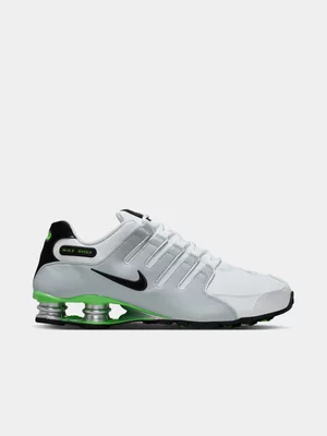 Nike Men's Shox NZ White/Silver Sneaker