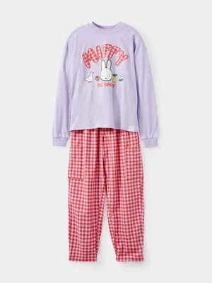 Cotton On Purple Adult Miffy Long Sleeve Pj Set