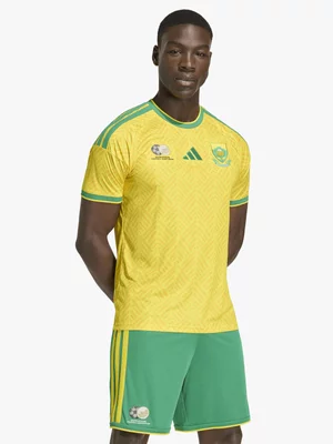 adidas Mens South Africa Bafana Home World Cup 26 Yellow/Green Stadium Jersey