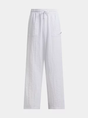 Girls Linen-like Cargo Pants