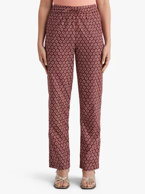 Women's Scotch & Soda Multi Gia Block Print Pull On Pants
