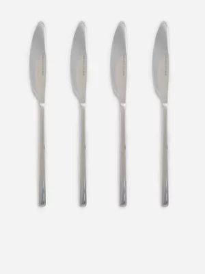 Jet Home Polished Silver 4 Piece Knife Set