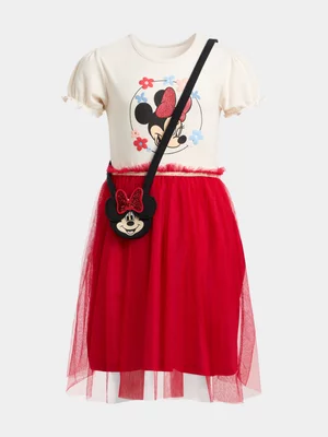 Jet Older Girls Red Minnie Mesh Dress