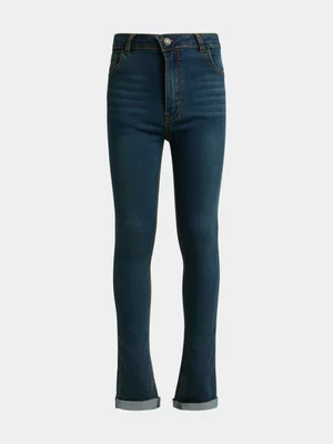 Jet Younger Girls Tea Stain Skinny Core Denim