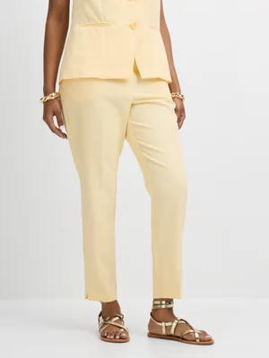 Exact Women's Yellow Slim-Leg Pants