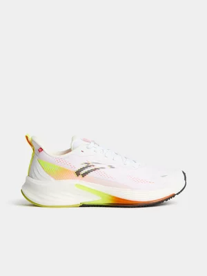 Anta Mens Rocket 6.0 White/Orange/Green Running Shoes 