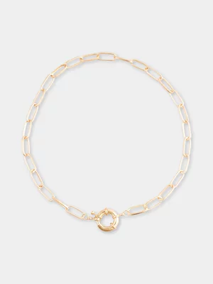 Exact Women's Gold Link Chain Necklace 