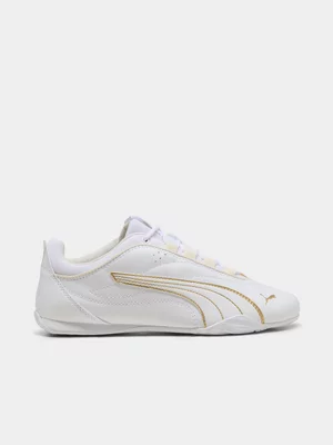 Women's Puma Catch Soleil SD White/Gold Sneaker