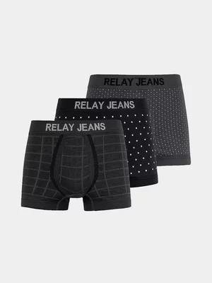 Relay Jeans Men's 3 PACK Geometric Seamless Boxer