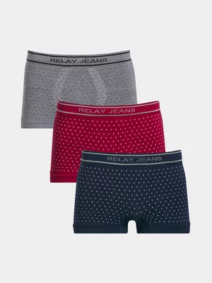 Relay Jeans Men's Polka Dot Multicolour Boxers