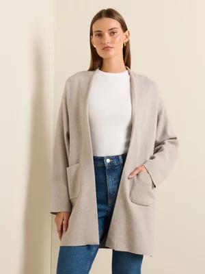 Women's Iconography Edge To Edge Coatigan Grey