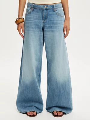 Women's Cotton On Blue Low Rise Wide Jeans