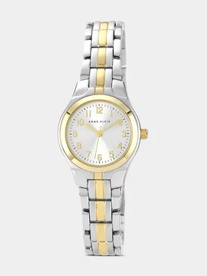 Anne Klein Silver & Gold Plated Bracelet Watch
