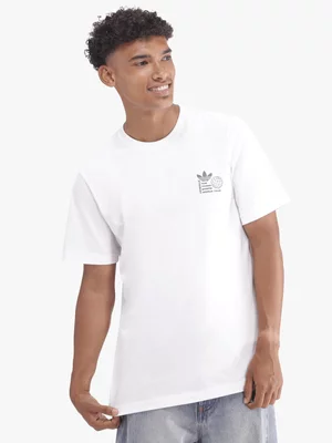 adidas Originals Men's World Tour Mu Gfx Off White T-shirt