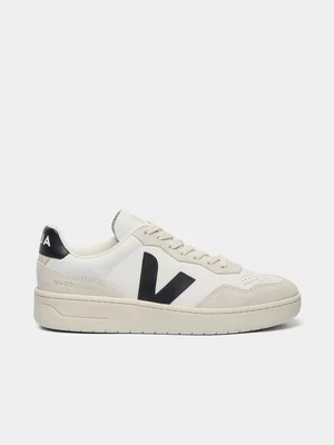Women's Veja White V-90 Sneakers