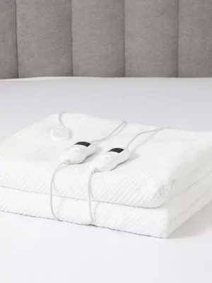 Wellbeing Honeycomb Fleece Electric Blanket Queen