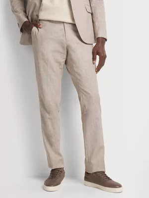 Fabiani Men's Natural Beige Linen Suit Trousers