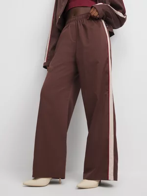 The FIX Women's Brown Co-Ord Wide Leg Pull On Pants