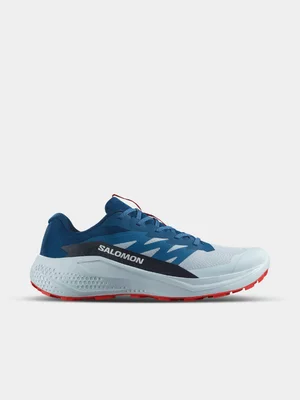 Mens Salomon Alphaglide Blue/Grey Trail Running Shoes 