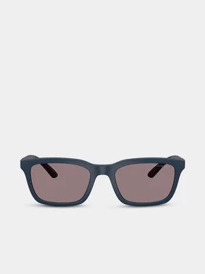 Emporio Armani Matte Blue 55 Sunglasses
