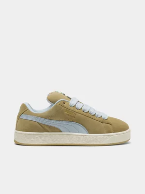 Puma Women's Suede XL Tan/Blue Sneaker