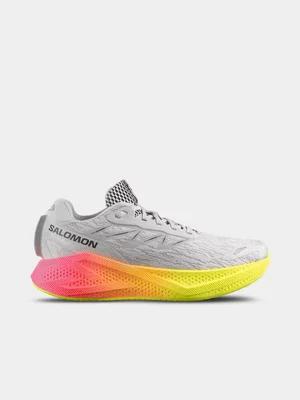 Salomon Mens Aero Glide 4 Gradient Gray Violet/Black Running Shoes 