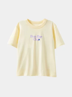 Cotton On Kids Yellow Poppy Oversize Graphic Print T-Shirt