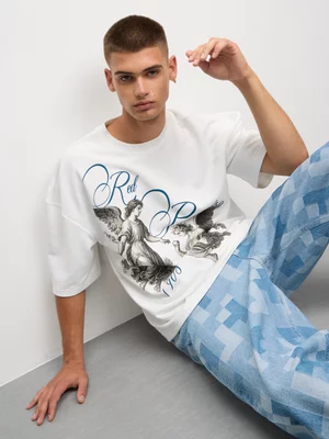 The FIX Men's Milk Paradise Angel Graphic Top