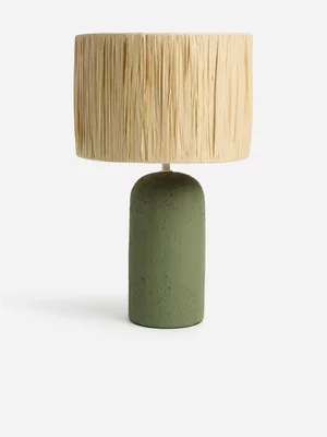 Jet Home Green Rafia Lamp Shade