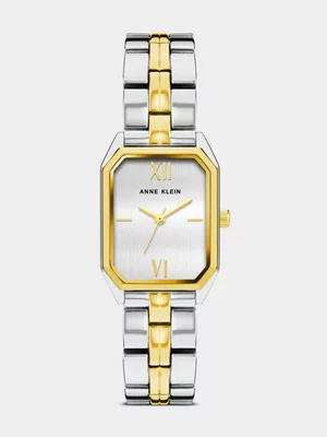Anne Klein Two-Tone Octagonal Bracelet Watch