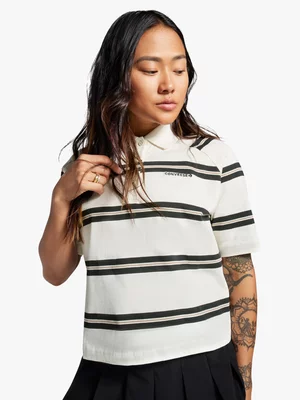 Converse Women's Marquis Short-sleeve Egret Polo Shirt