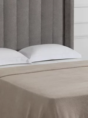 Guest House Chenille Waffle Blanket 220x240 Stone