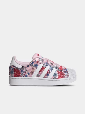 adidas Originals x Liberty London Junior Superstar II Floral Pink/White Sneaker