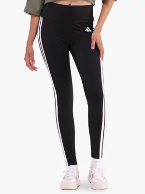 adidas Womens Optime Essential 3-Stripes 7/8 Black/White Leggings